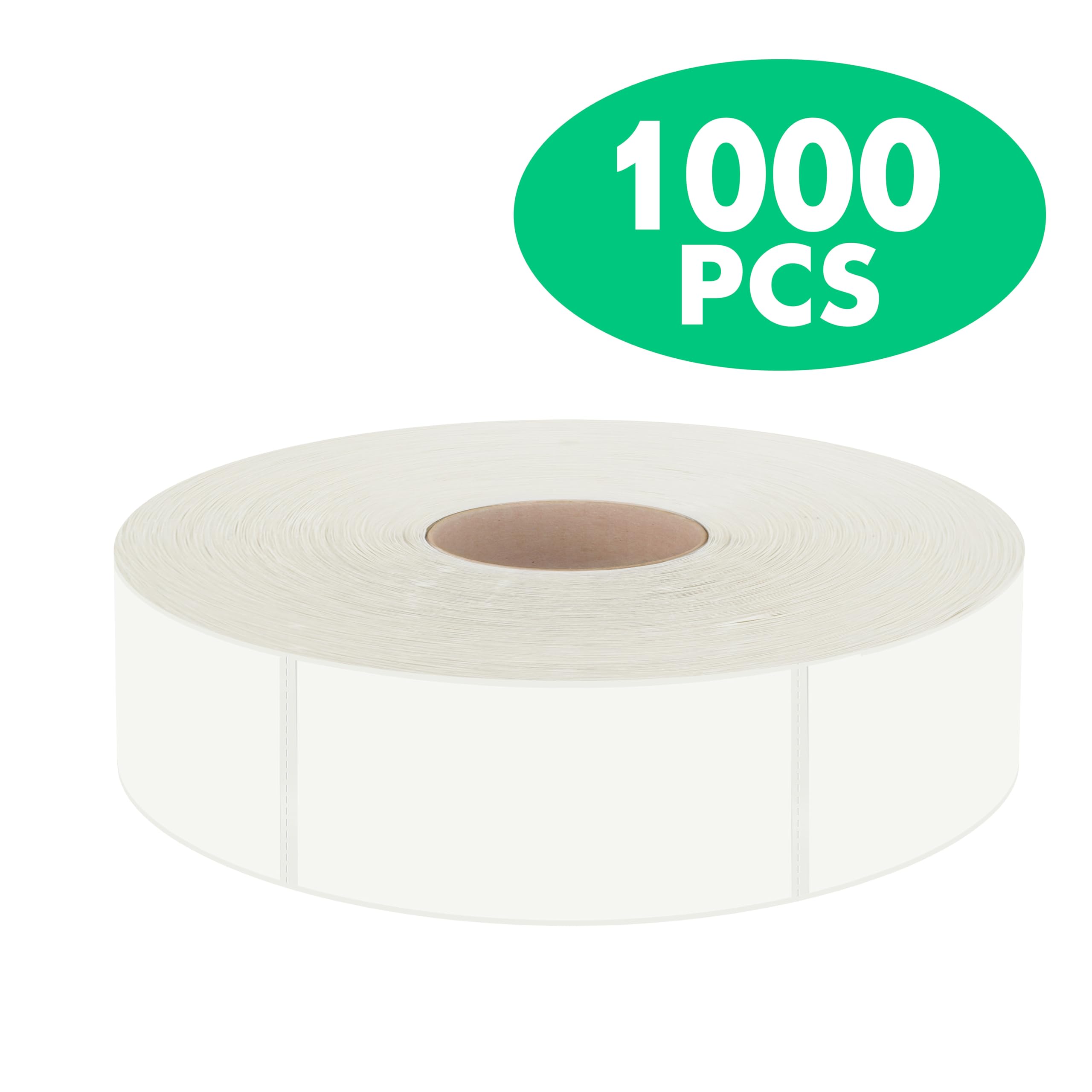 1000 Removable Food Labels, Water/Oil/Tear Resistant Blank Stickers with Perforation Line for Food Containers, Freezer, Fridge, Jars, Pantry,