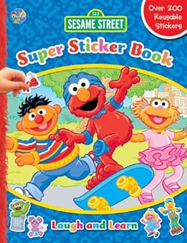Paperback Sesame Street Laugh and Learn Super Sticker Book