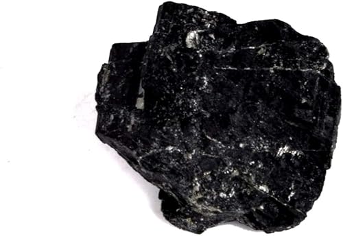 GEMHUB Cristal curativo de turmalina negra rara de 50.00 ct natural crudo lapidario cabbing turmalina áspera Schorl gema, Gema, Turmalina mejorada