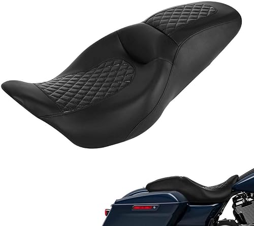 TCMT asiento de motocicleta trasero para pasajero para Harley Touring Road King Electra Glide 2009-2020