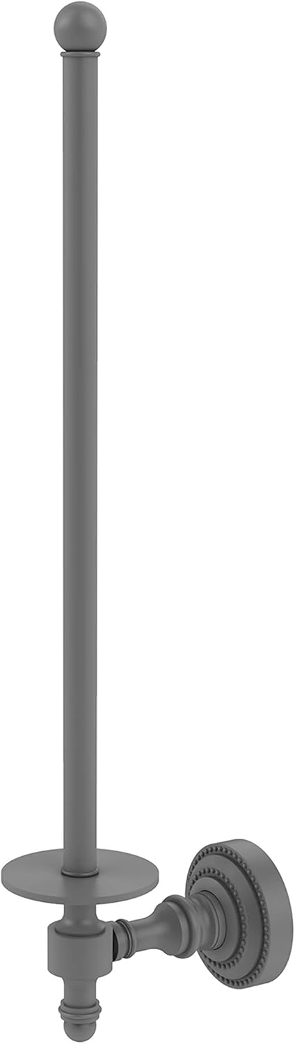 Allied Brass Retro Dot Collection Wall Mounted Paper Towel Holder, Matte Gray