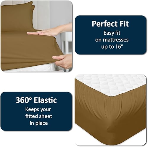 Miniatura 9 de Sábana bajera ajustable de 30 x 75 pulgadas, 100% algodón egipcio, perfecta para literas, caravanas, camas de invitados, cunas militares, colchón de