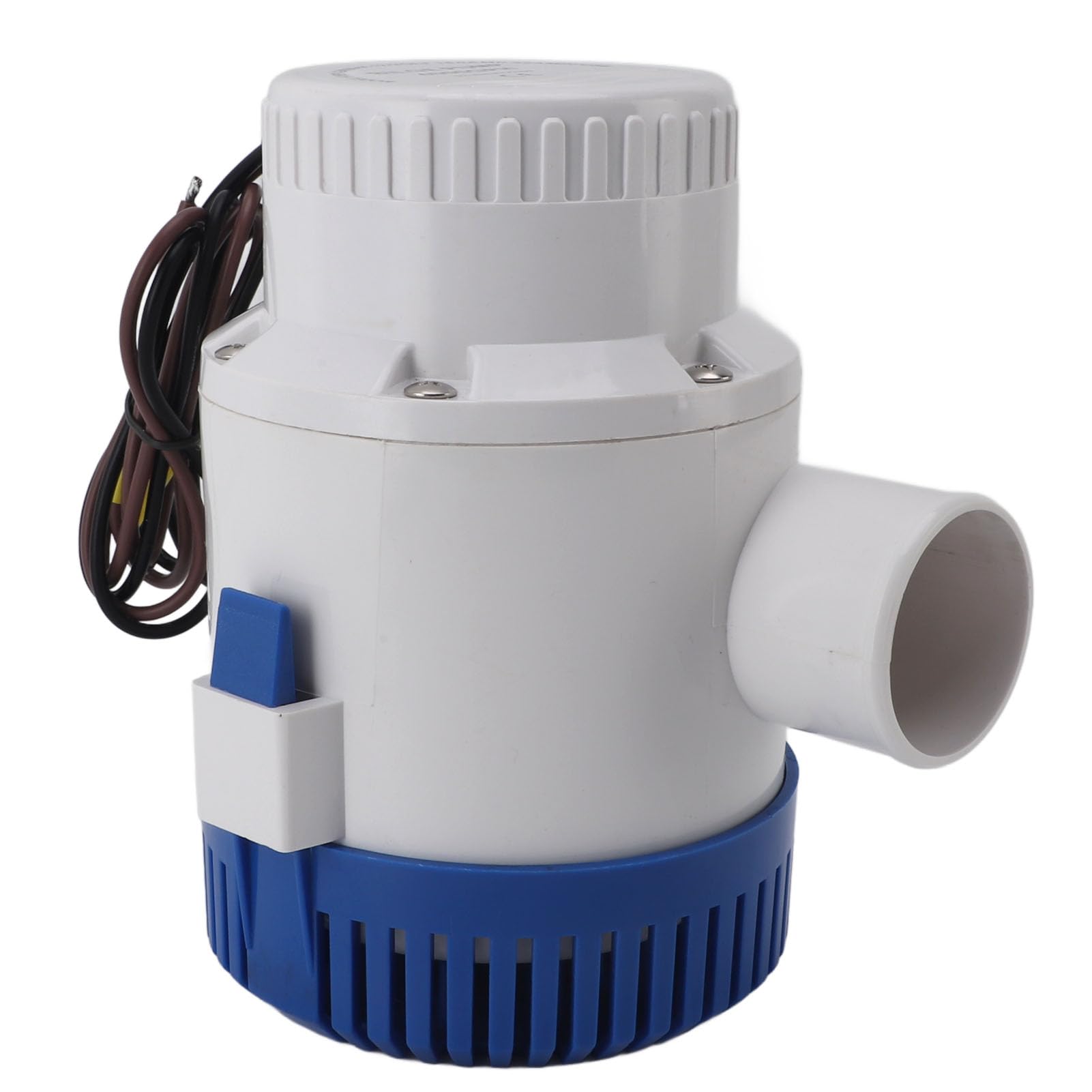 Duokon Pompa Zanurzeniowa, ABS 4000GPH Pompa Zęzowa Automatyczna Elektryczna Wodna 12 V z Podnośnikiem 8 M Wylot 52 Mm do łodzi RV Basen Wanna z Hydromasażem Staw Ogrodowy Opróżnianie Piwnicy (12V)