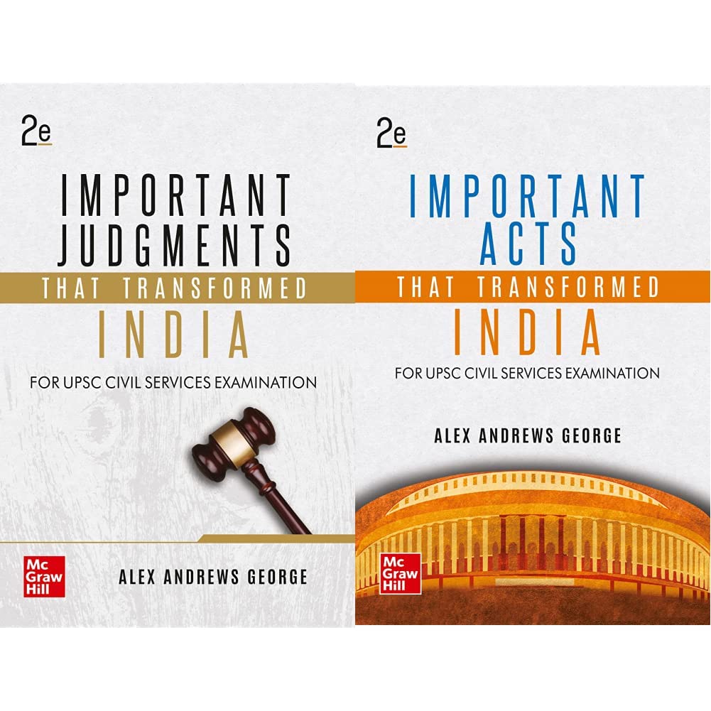 Important Judgments that Transformed India + Important Acts that Transformed India (Set of 2 Books)