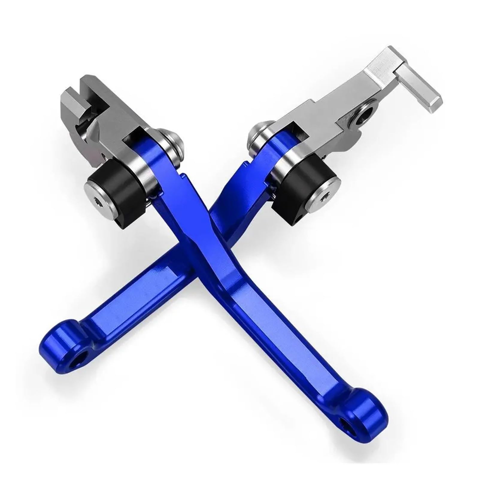Hguvsjd A Pair Blue For Xr230 Xr250 Xr400 Xr650r For Motard Dirt Bike Motorcoss Pit Pivot Foldable Brake Clutch Levers Motorcycle Brake Lever(A Pair Blue)