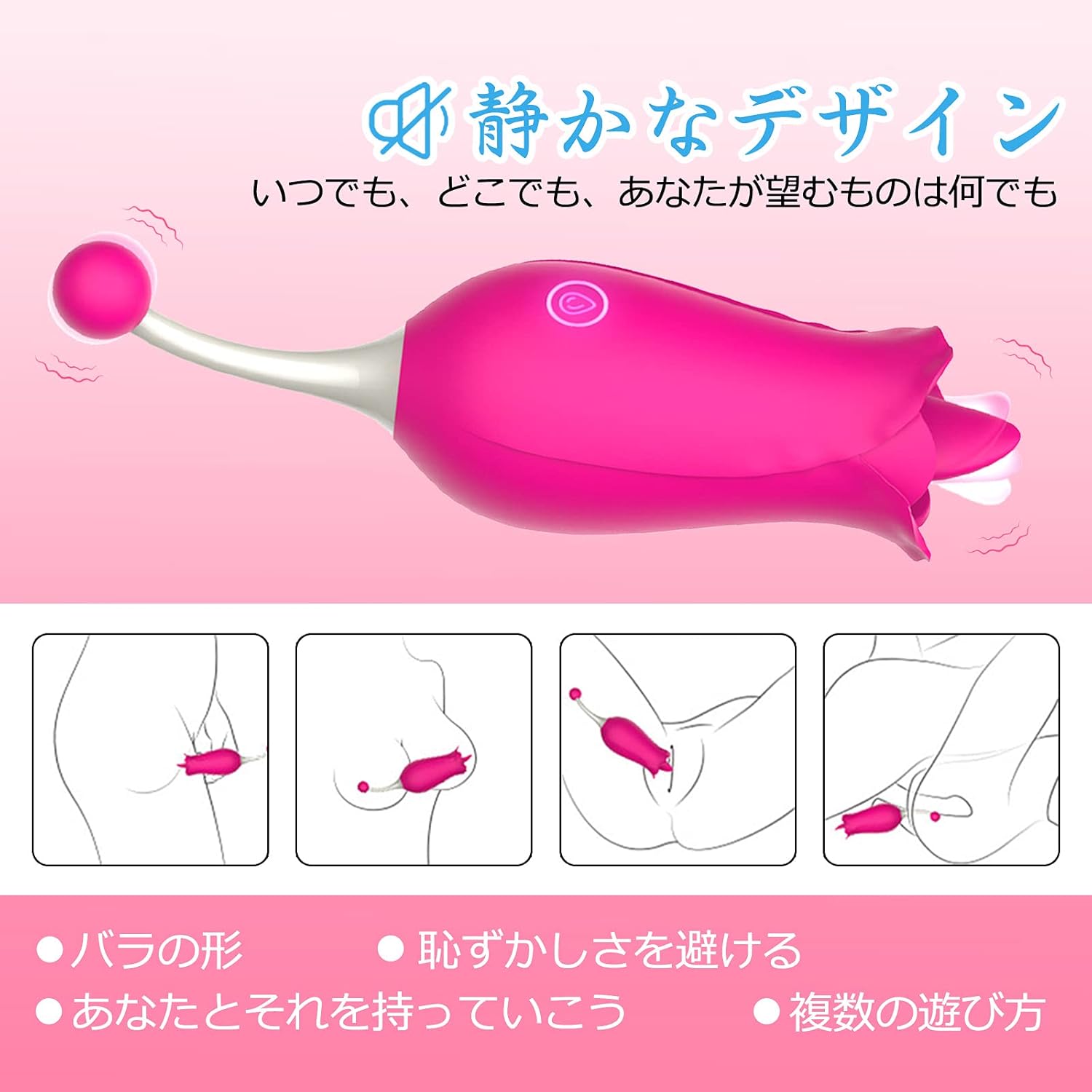 Amazon バイブ ローター 両方振動 回 分の超激震 10種振動 10種類舌舐め刺激 クリトリス バイブレーター あだるとぐっず 女性 Dildo Gスポット 開発 アダルトグッズ バイブ ディルド女性用 おとなのおもちゃ 女性用 クリトリ M Basetoness ドラッグストア