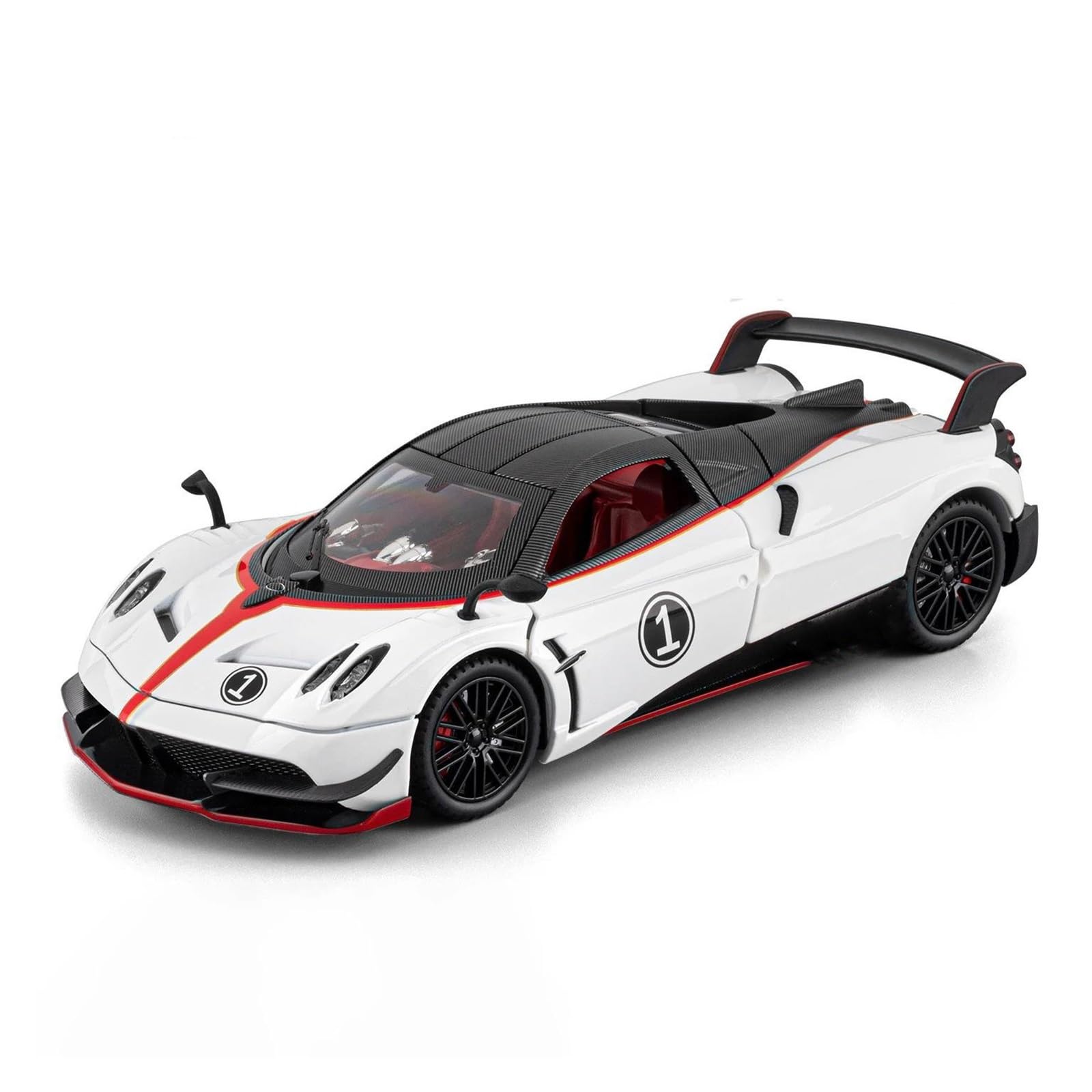 Mocalux White Scale Die-Cast Model Car For Pagani For Huayra Diecast Model Car