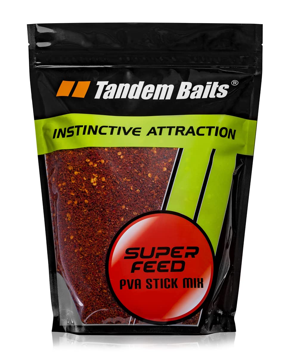 Tandem Baits SuperFeed Strawberry Cream Carp PVA-Stick-Mix | Carp Fishing PVA-Stick-Mix | Carp Fishing Bait | Carp Bait | Carp Fishing Accessories for Monster Fish 1kg