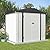 Patiowell Outdoor Storage Shed 8x6 FT, Garden Tool Storage Shed with Sloping Roof and Double Lockable Door, Outdoor Shed for Backyard Garden Patio Lawn, White