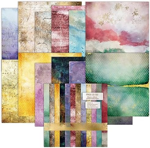 YASMEN Scrapbook Paper Pad, 24 Sheets Scrapbooking