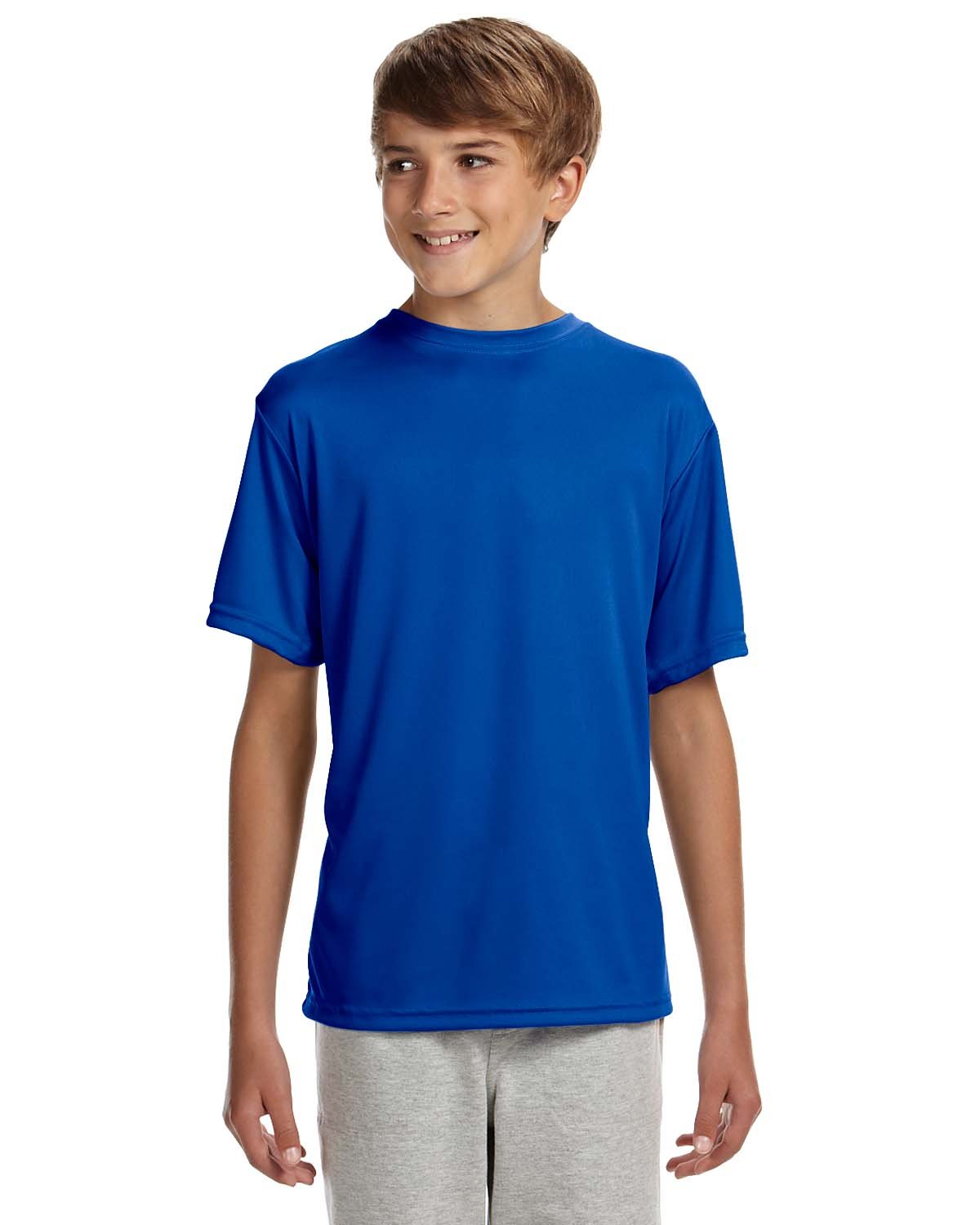 A4Youth Cooling Performance Crew Short Sleeve Tee