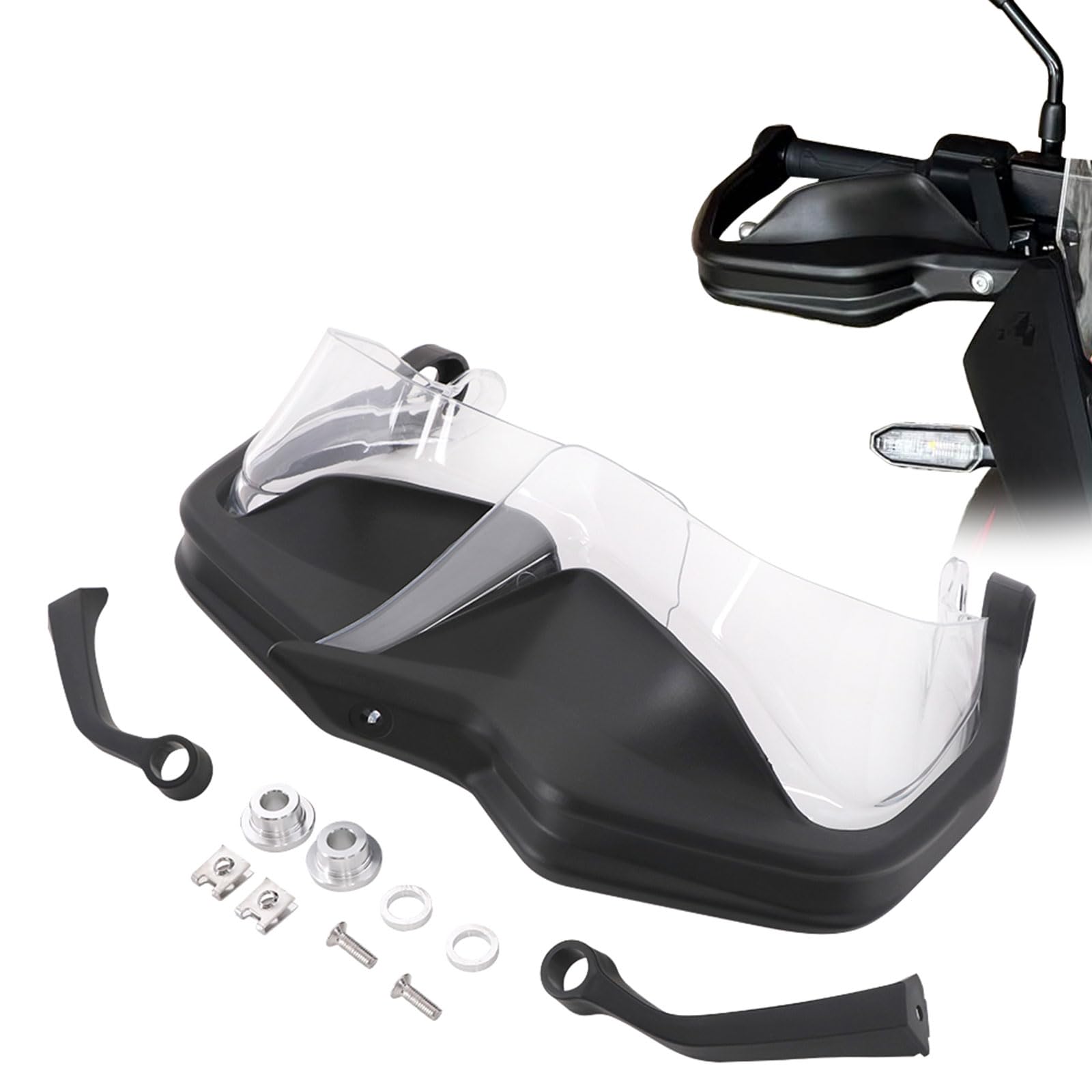 Paramani Moto Paramani Protettori di Plastica ABS per Transalp 750 XL750 Transalp 650 XL650 Trasparente