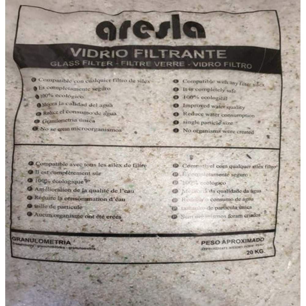 Vidrio FILTRANTE 20KG/ 2-3MM 1 UD