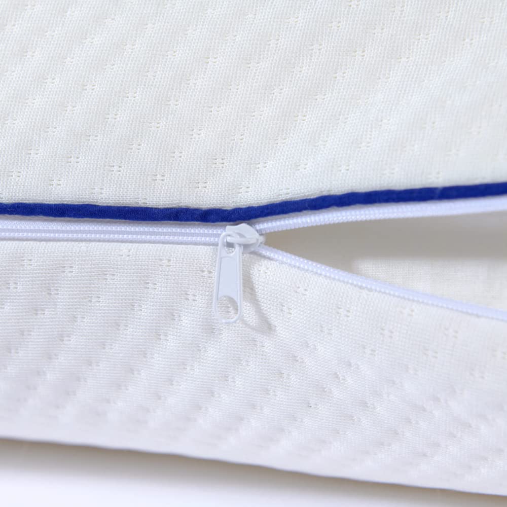 Bleu Calin Oreiller Le Mémoire de Forme Bio - Confort Ergonomique - Mousse à mémoire de Forme - 50x70cm
