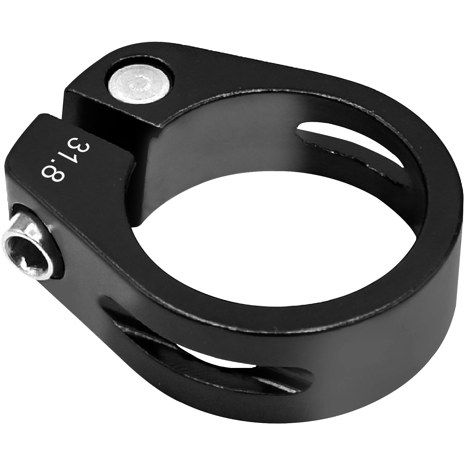 LICQIC 31.8 mm Bike Seat Post Clamp for MTB, Road, Casual Bikes (Black)