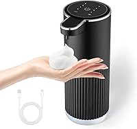 Vista 1 de Automatic Foaming Soap Dispenser, 4-Level Adjustable Electric Foam Hand Soap Dispenser, USB Rechargeable Touchless for Bathroom Countertop, Kitchen