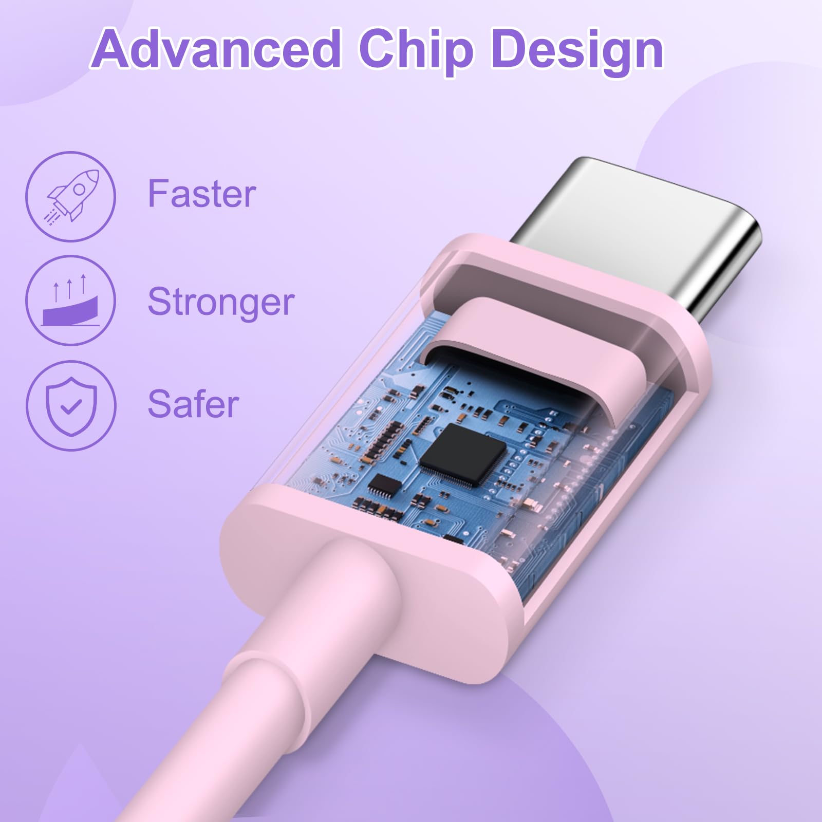 Cavo USB C con blocco caricabatterie, cavo di ricarica multi perline 4 in 1 cavo di ricarica multi cavo di ricarica rapida Star Beads 1,8 m ragazze donne per iPhone 16/15 Pro 14 Pro Max/iPad