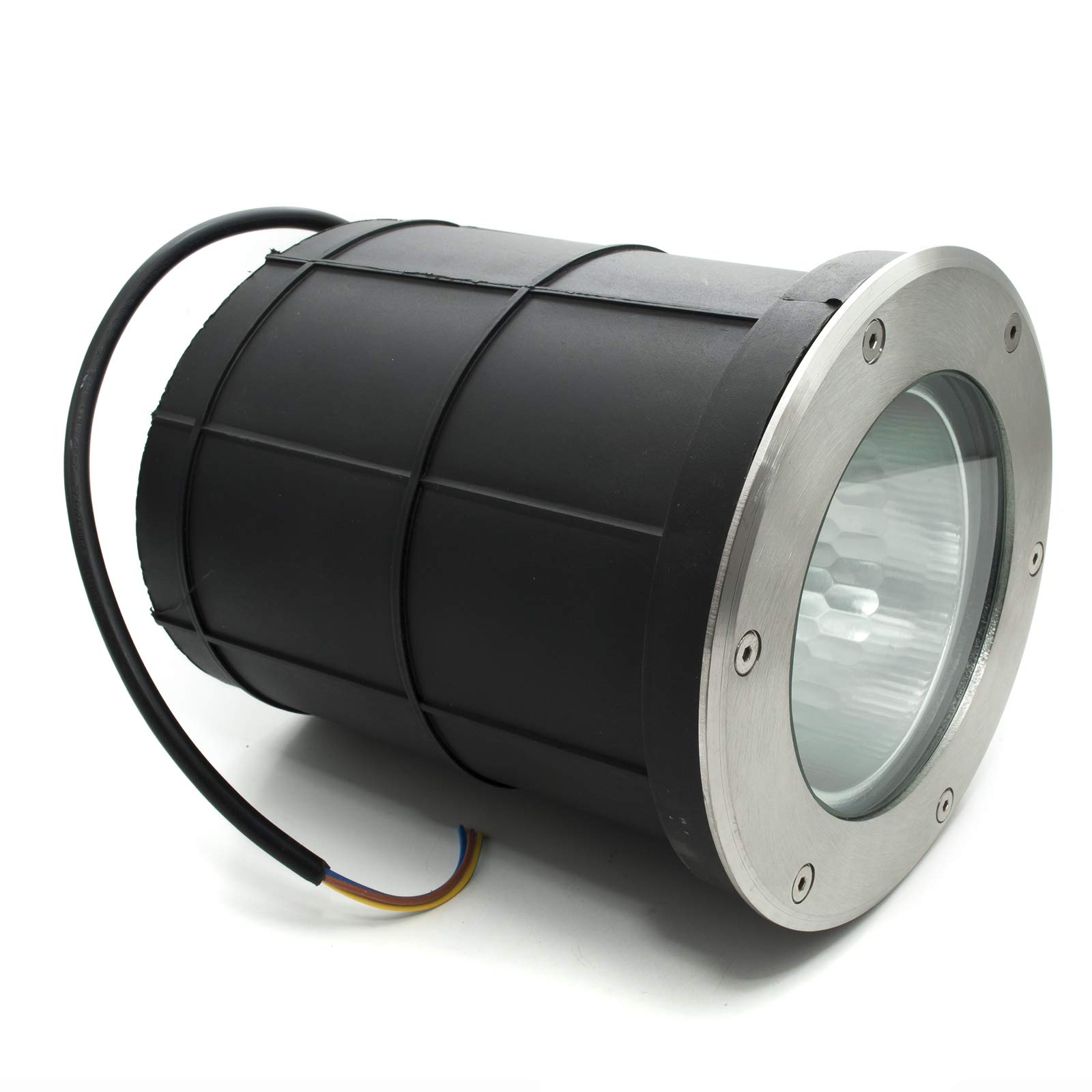 Spot piétinable encastrable sol lampe LED E27 PAR30 12 W lumière ciblée SPOT 40° jardin IP65 trou 165 mm éclairage extérieur arbres plantes piliers (lumière 4000 K)