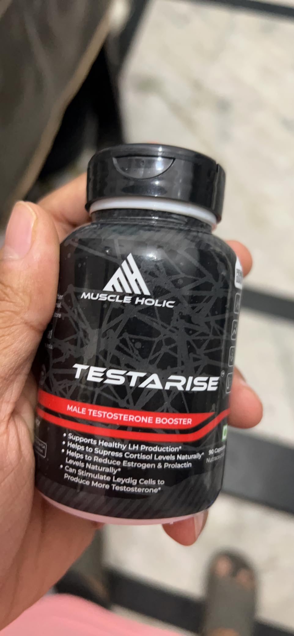Muscleholic TESTARISE Testosterone Booster Supplement 90 Capsules Cistanche Tubulosa ext