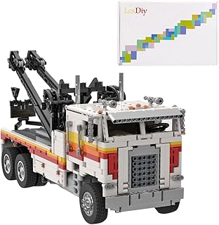 Cospro Electronic RC FLA Wrecker Truck Model, MOC-85025, with Motor Set & Openable Door, Compatible with Lego Technic, Collectible MOC Set Toy, 2467PCS