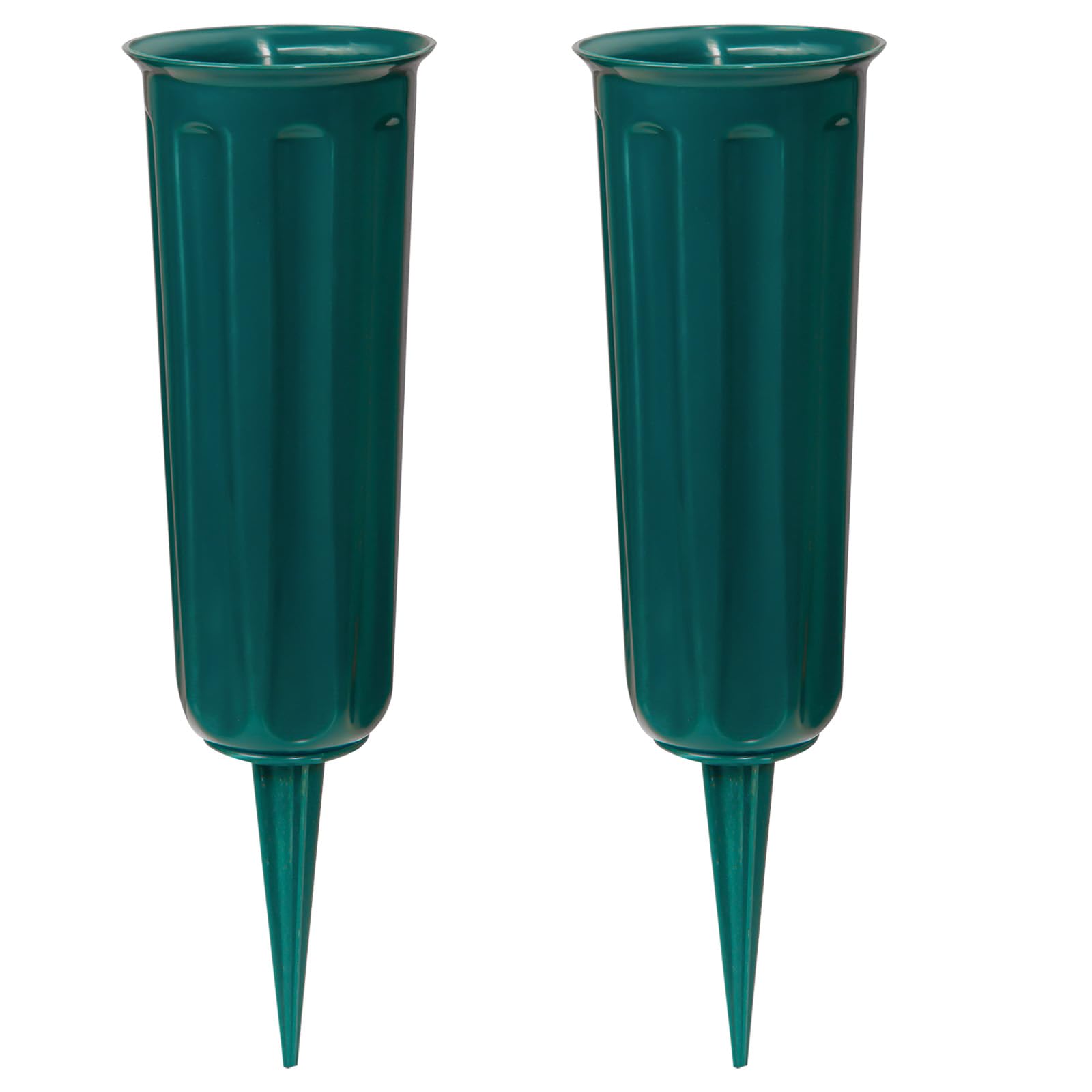 2 pieces Grave Vases with Spikes