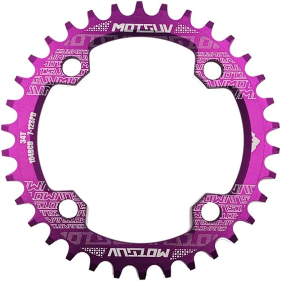 好評 Dymoece 幅が狭いバイク シングルチェーンリング 104bcd 32t 34t 36t 38t 9 10 11スピードラウンド用 ブラック レッ 正規品 Theblindtigerslidell Com