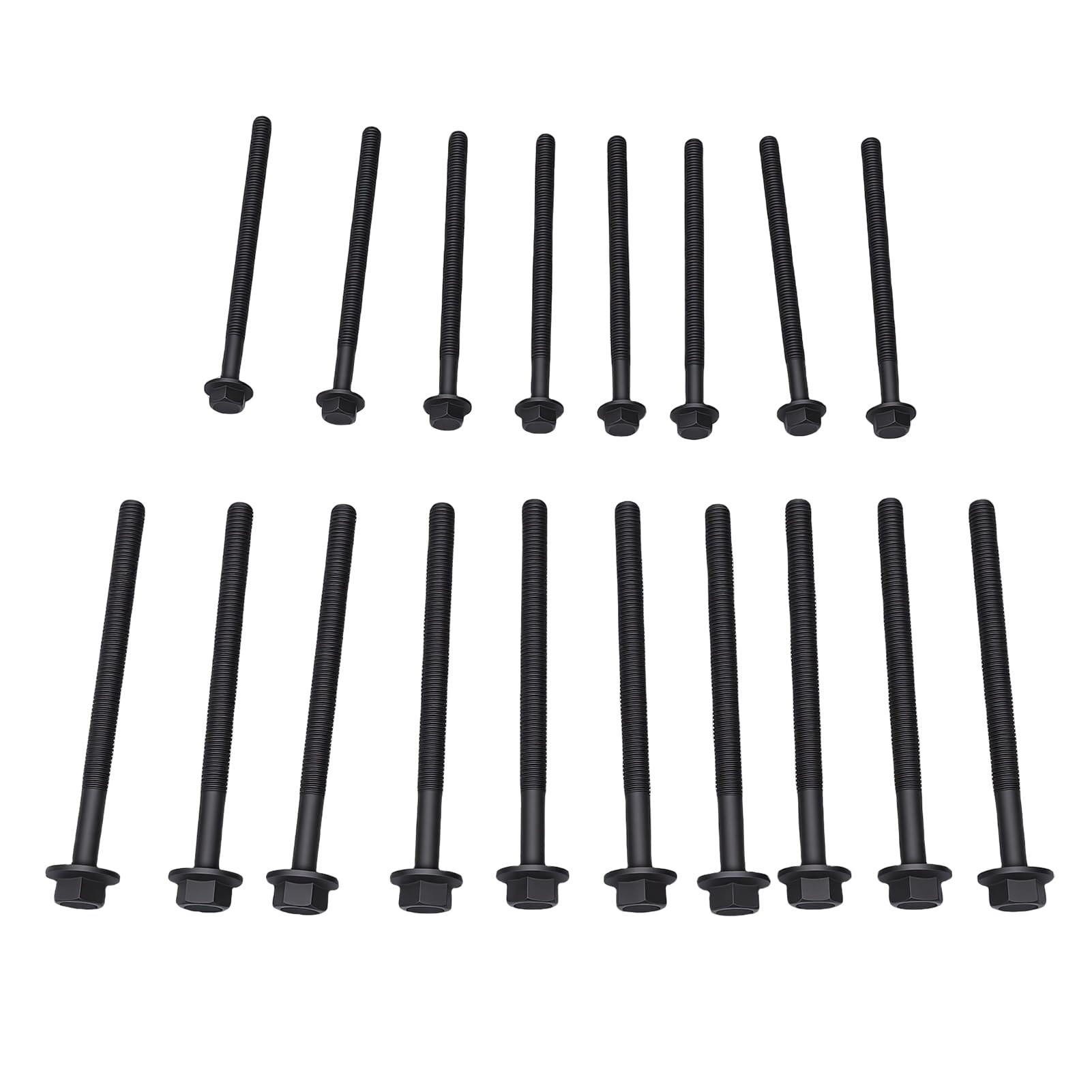 SIXRUN Set Bulloni Testata da 18 Pezzi, Acciaio Ad Alta Resistenza con Design Resistente Alle Alte Temperature, Ricambio per MK7 MK8 Custom 2.2 FWD RWD Dal 2006 in Poi
