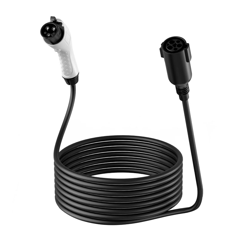 Cabo de Extensão para Carregador de Veículo Elétrico J1772 leheyhey 6,4 m 32 A 110–240 V 1 unidade
