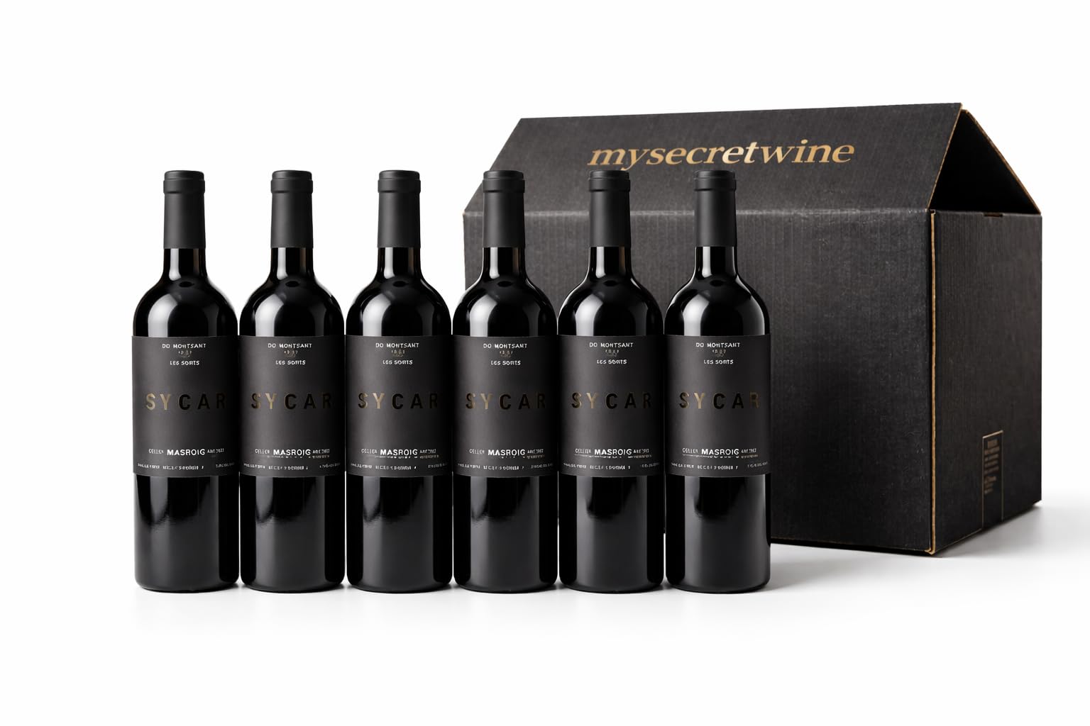 Masroig Sycar Tinto DO Montsant – Pack 6 Botellas (75cl) – Syrah & Cariñena – 13 Meses Barrica – Vino Tinto Premium Catalán