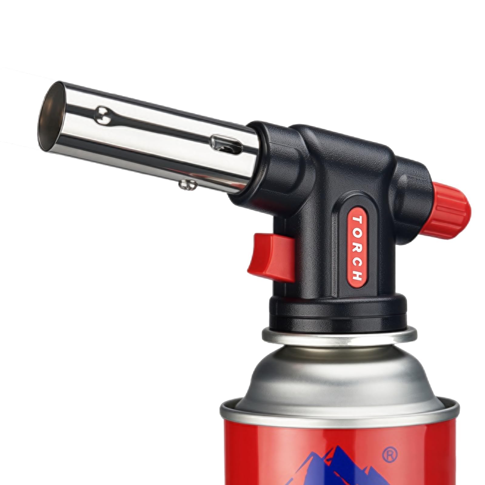 Bruciatore a Gas, Cannello per Saldatura Portatile, Fiamma Ossidrica da Cucina, Pistola Gas Professionale, Modalità di Accensione Elettronica, 1300 ℃