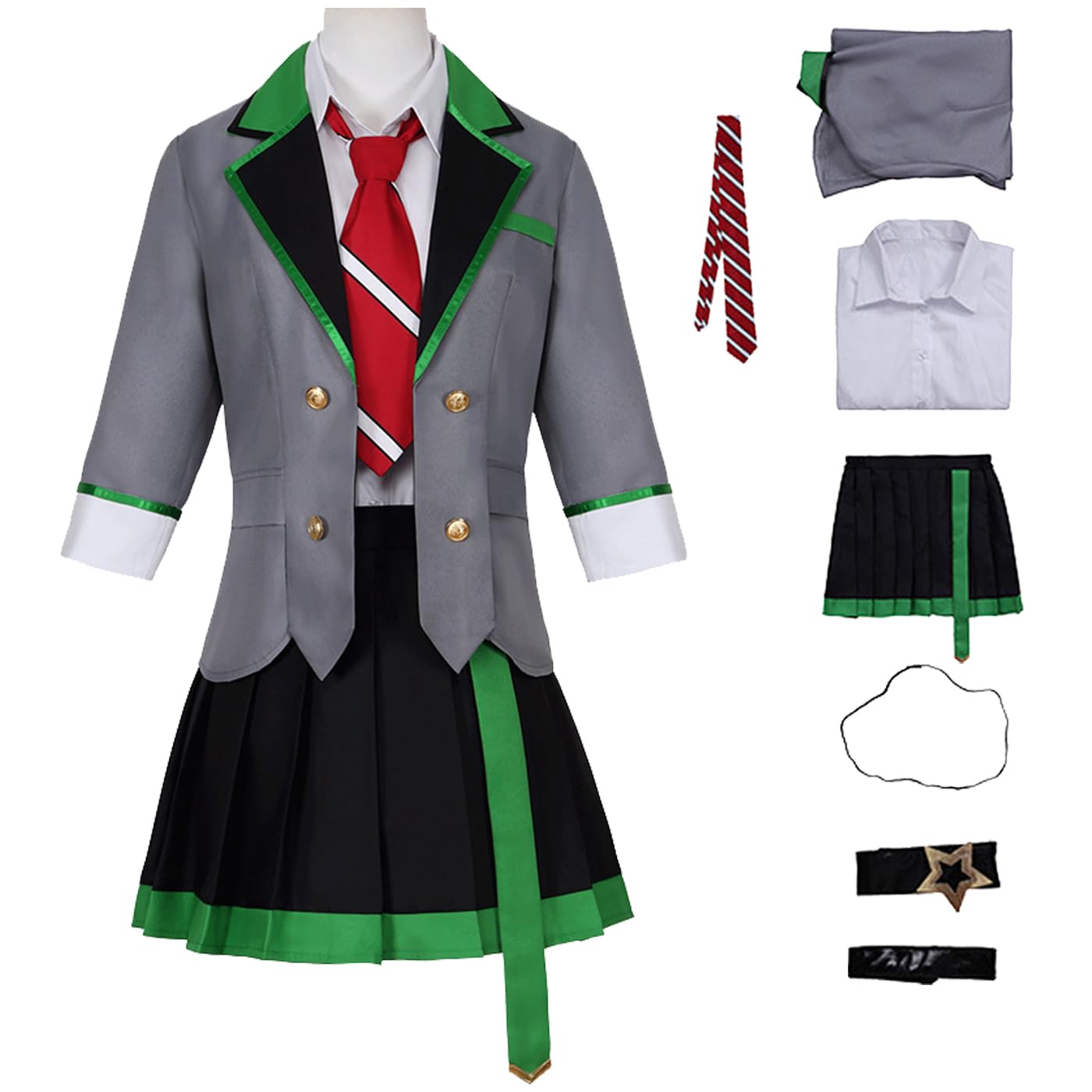 Project Sekai Cosplay Costume Hoshino Ichika/Tenma Saki/Mochizuki Honami/Hinomori Shiho Cosplay JK Uniforme Natale Halloween Carnevale Party Stage Performance Anime Costume Adulti