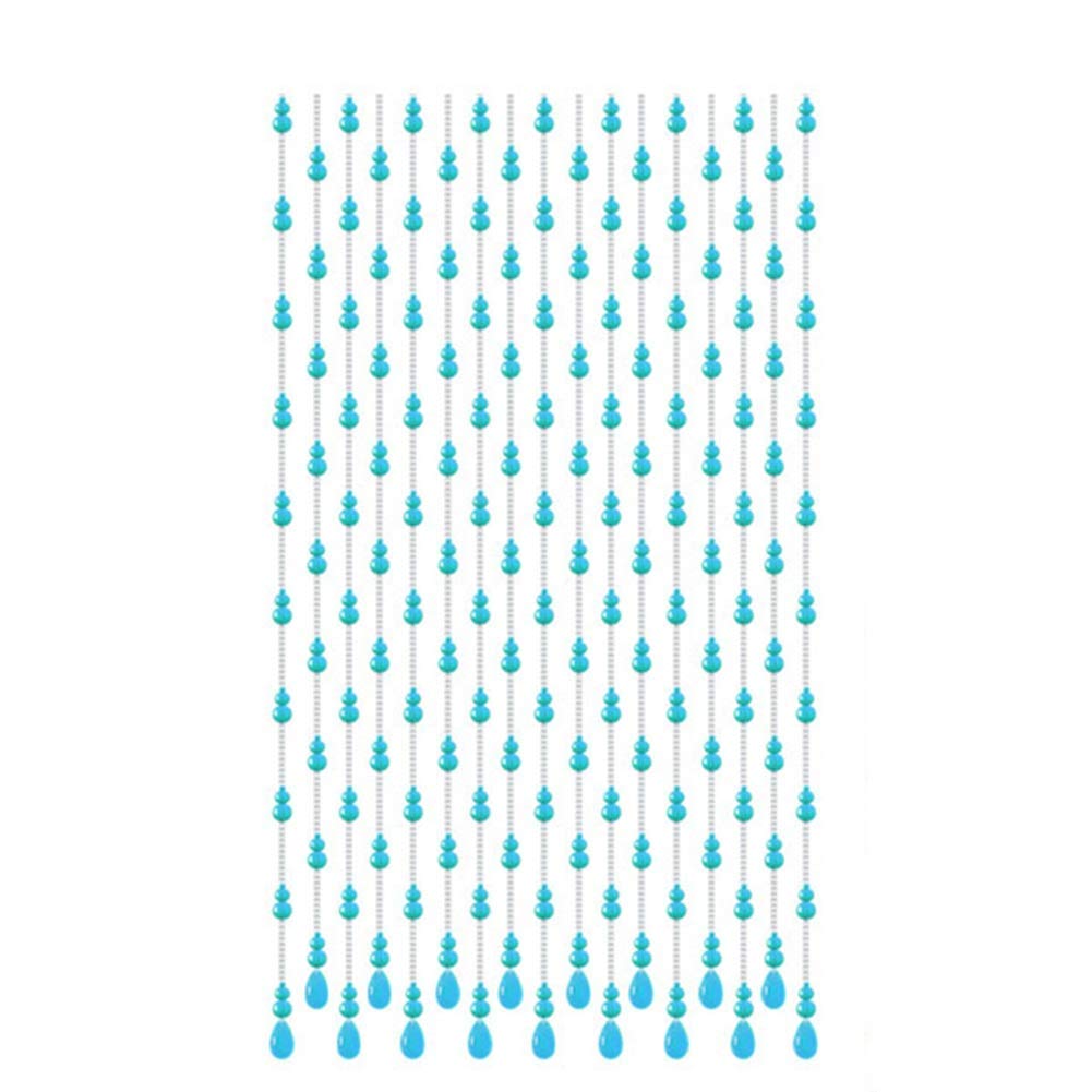 HAPPLiGNLY 20 Strands Beaded Door Curtains for Doorways Crystals Bead String Curtain for Room Dividers Handmade Home Bedroom Living Room Screen Modern Style -4 Colors (Color : B, Size : 0.6x1