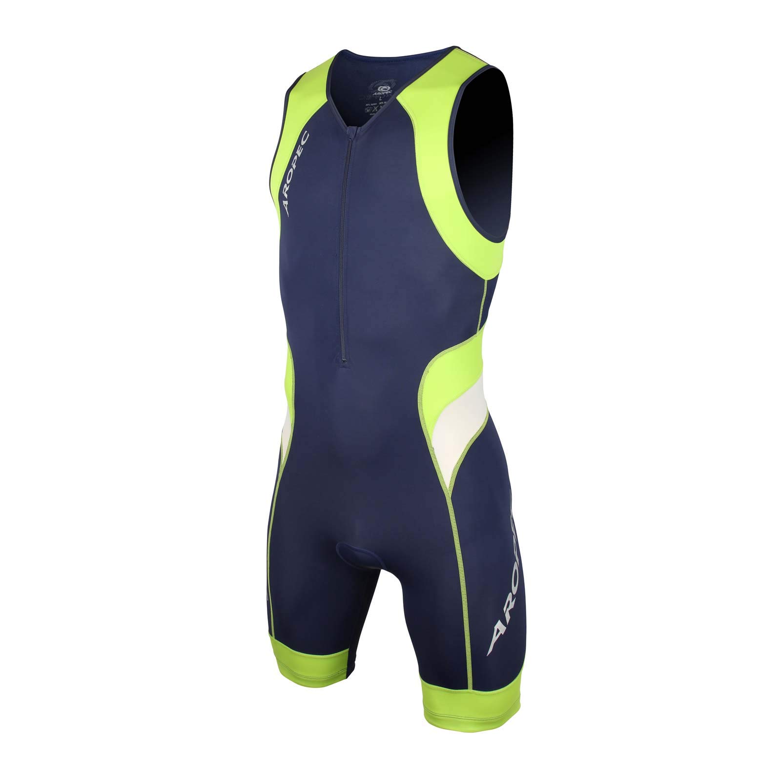 Aropec Ap-106M- Tuta da Triathlon, da Uomo, Arancione (Arancione)