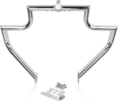 2009-2025 Chrome Touring Engine Guard Crash Bar Compatible with Harley Davidson Street Glide Road King Electra Trike Models Muscle Motorcycle Bumper