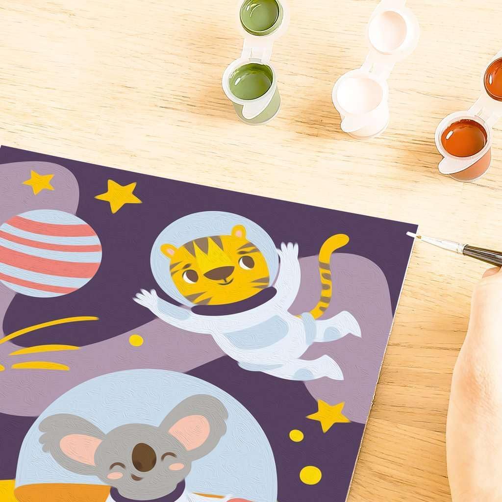 Ravensburger CreArt, Malen nach Zahlen Kids - Tiere im All