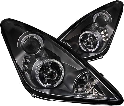 Anzo USA 121387 Black Halo Projector Headlight for Toyota Celica