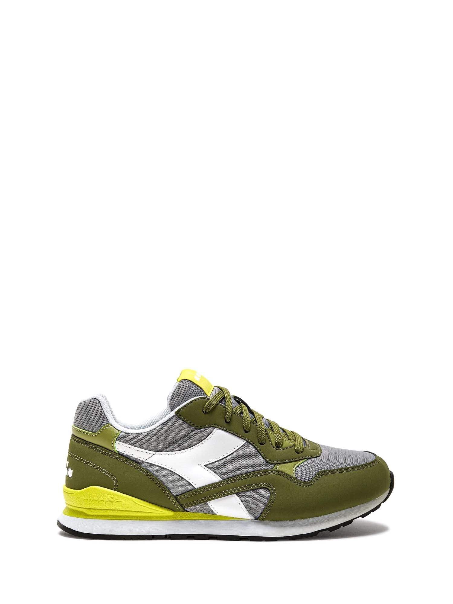 Diadora Baskets Vert 101.177715 style rétro avec semelle souple