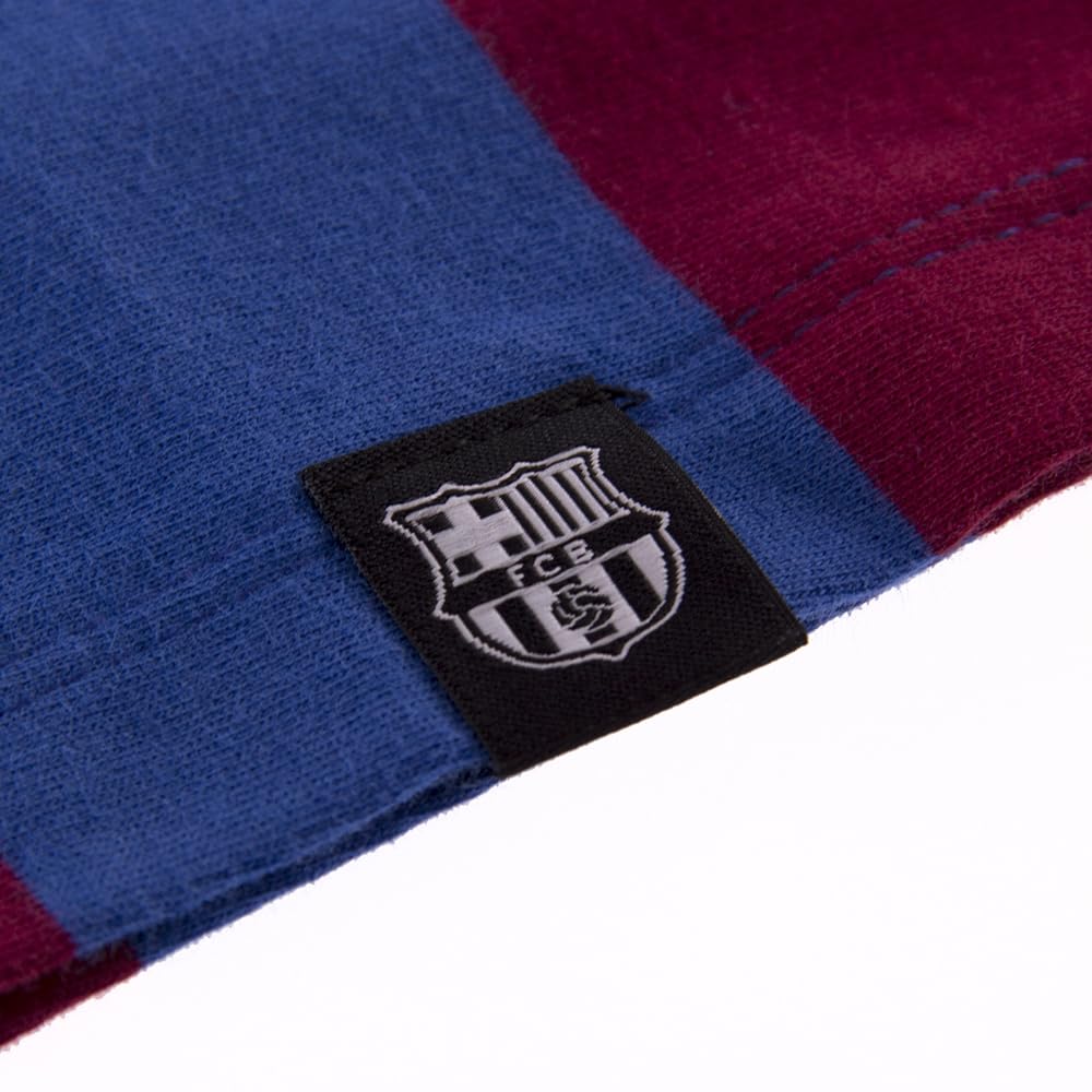 Copa - Camiseta - Fútbol - Hombre - FC Barcelona Capitán Retro - Manga Corta - Azul/Rojo - 100% algodón orgánico