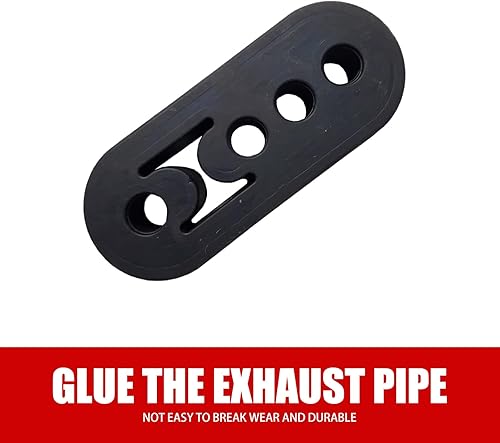 Miniatura 4 de gunhunt Suspensión de goma de escape de 4 agujeros, 2 piezas, silenciador de alta densidad, soporte de tubo de escape ajustable, aislador de buje