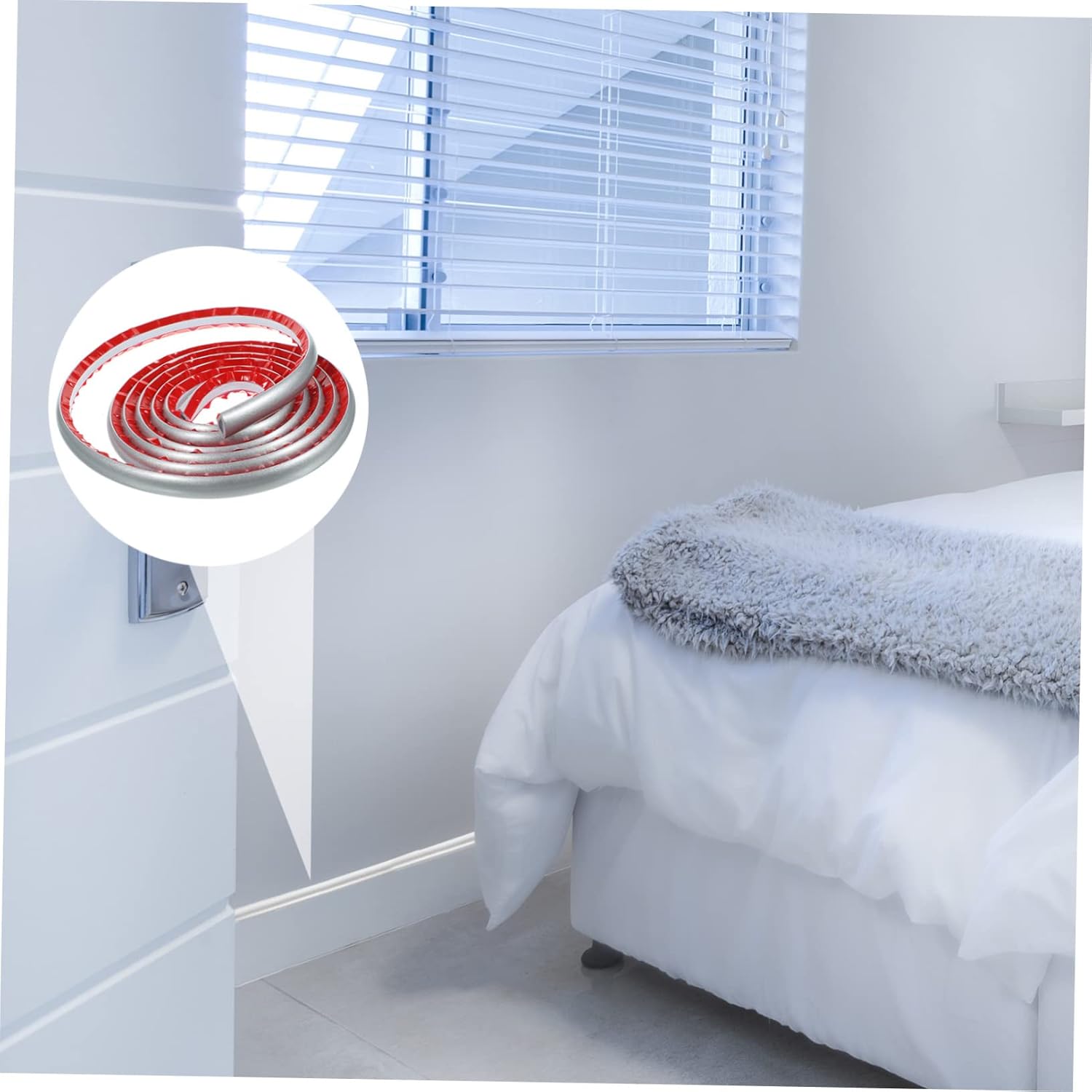 Flexible Peel and Stick Ceiling Edge Wallpaper Trim Self-Adhesive Corner Molding for Wall Easy Install Baseboard