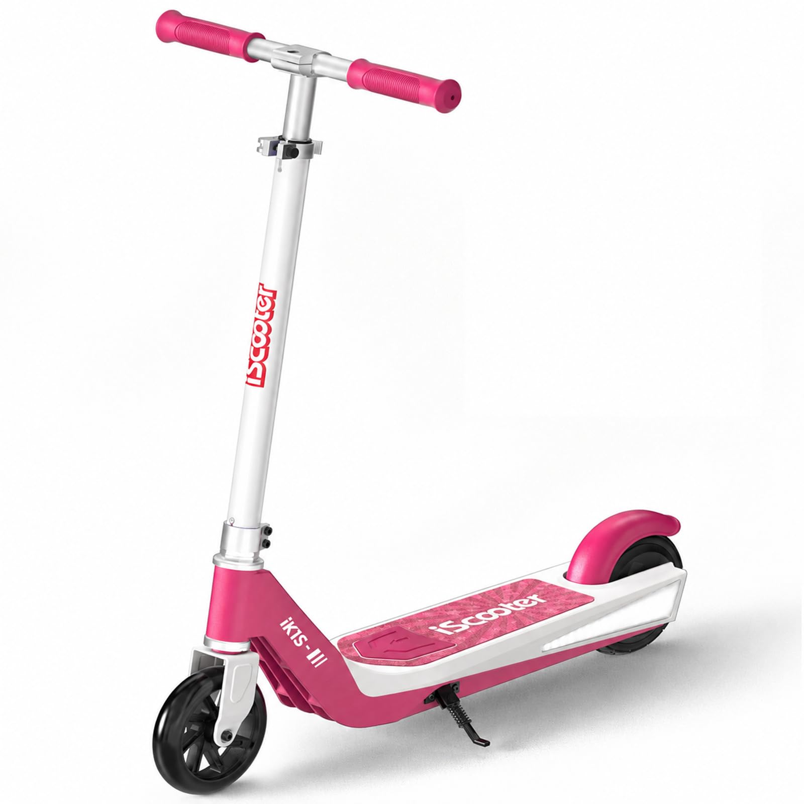 iScooter Kids Electric Scooter with LED Front Wheels, iK1S Electric Scooters for Kids Ages 6-12, 7KM Range,15KM/H,Colorful LED Lights,3.5H Quick Charge,Height Adjustable,Lightweight E-Scooter