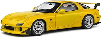 Solido 118 Scale Mazda RX7 FD3RS Streetfighters Yellow Diecast Model Car S1810603