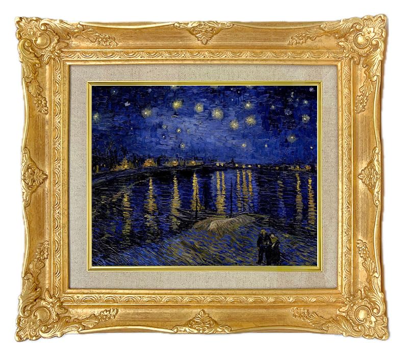 Amazon.co.jp: 世界の名画 ゴッホ ローヌ川の星月夜 ジクレー