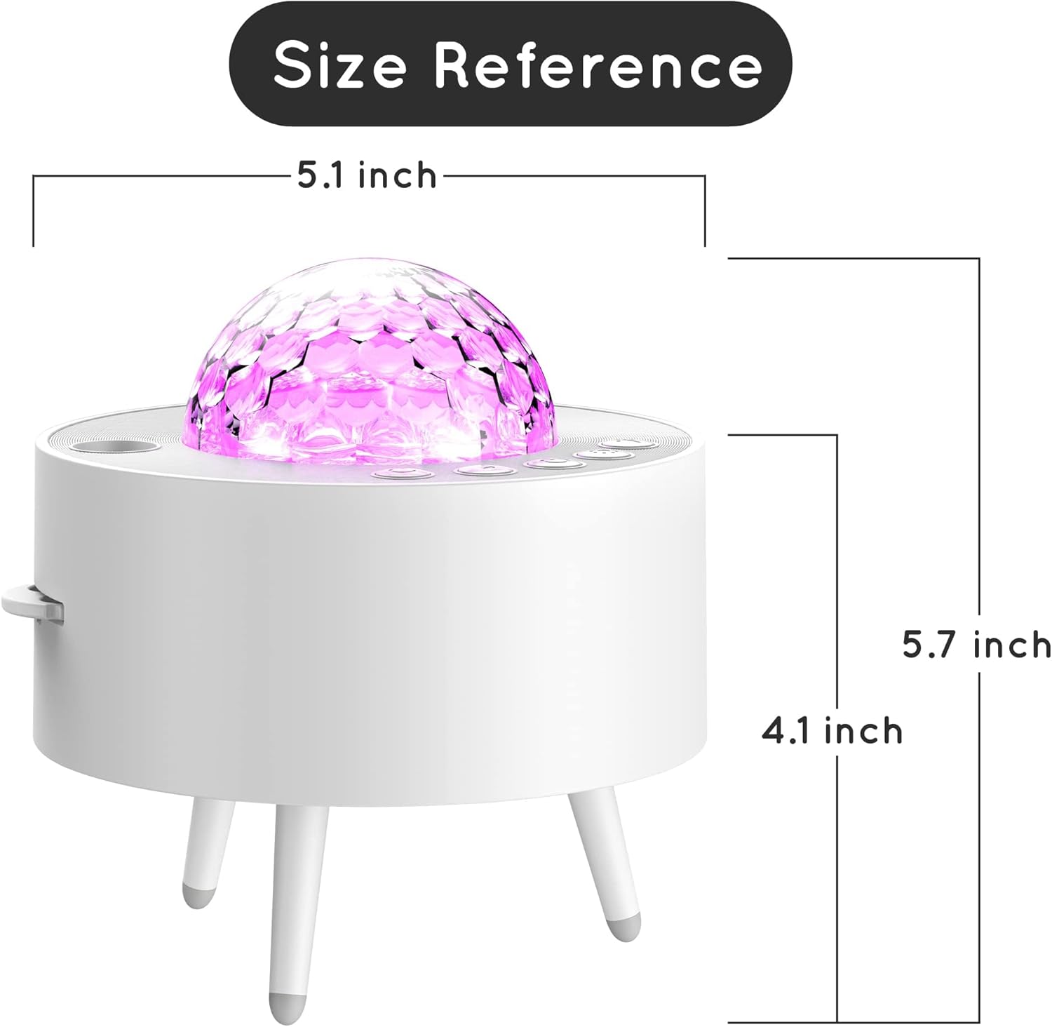 Lumoonosity Ocean Wave Projector – Water Light Projector for Bedroom, Kids Room Decor – Ocean Galaxy Night Light with Speaker - Starry Light with 9 Planet, Star, Water Wave Effect