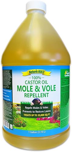 Repelente de mole, 100% aceite de castor, 32 onzas, concentrado