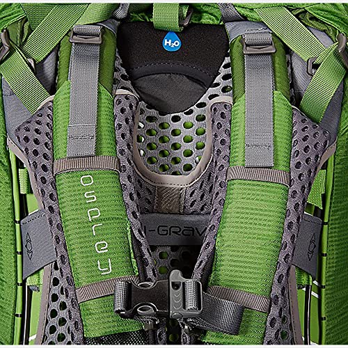 Image of Osprey Atmos AG 65L Men's Backpacking Backpack, Green S-M | hiking pack, camping gear, overnight trail pack, Green color, S-M size