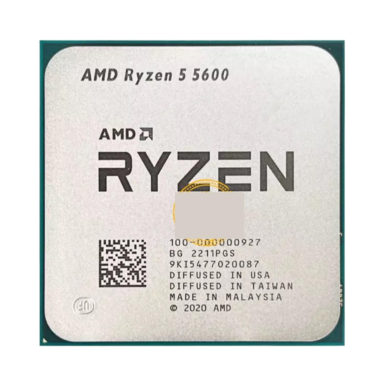 CPU Processor AMD Ryzen 5 5600 R5 5600 3.5 GHz Six-Core Twelve