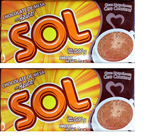 Sol Chocolate Dulce 500 gr. - 2 Pack / Sweet Chocolate 17.6 oz. - 2 Pack image 2