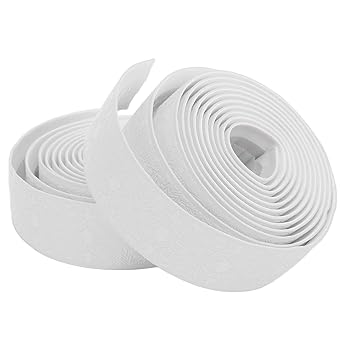 Road Vehicle Handlebar Tape, Bike Handlebar Tape Absorb Sweat Waterproof for Various Road Vehicles(Snow White)