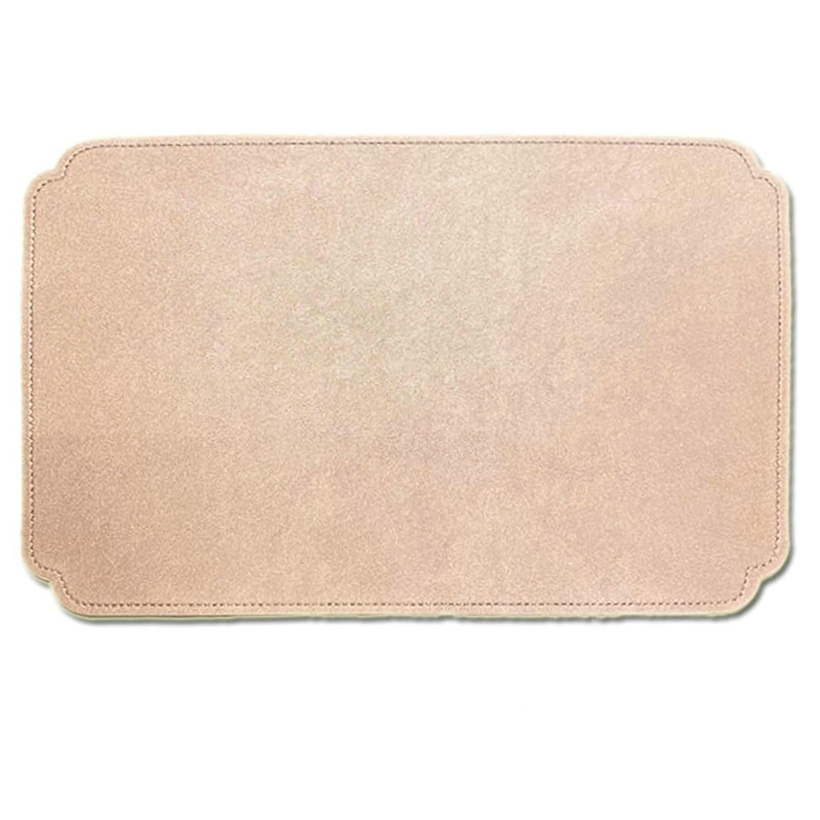 Set da 8 Tovaglietta Colazione,30 x 45 CM, Pelle,Rettangolo con Tinta Unita,Tovagliette Antiscivolo Lavabili Rosa